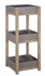 Picture of Home4you Sandstone Shelf 40x40x97cm Gray / Brown