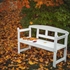 Picture of Folkland Timber Garden Bench Friiz White