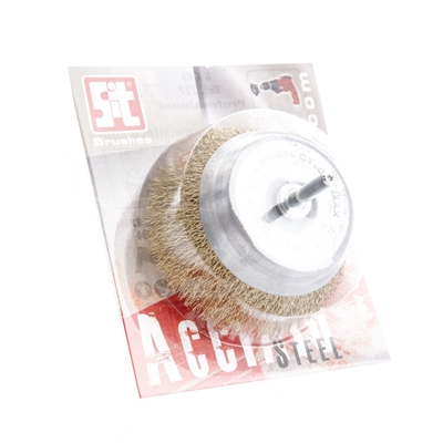 Picture of Sanding wire brush Sit T2725148000E with handle, conical 8,5cm