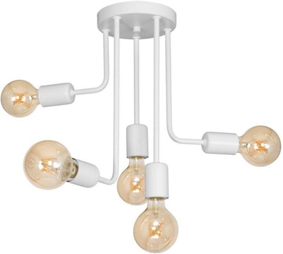 Picture of Luminex Candela 8923 Ceiling Lamp 5x60W E27 White