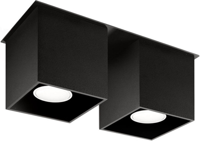 Picture of Sollux Quad Ceiling Lamp SL.0063 2x40W GU10 Black