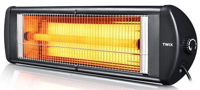 Picture of Kumtel Quartz Infrared Heater EX-23 Twix Black