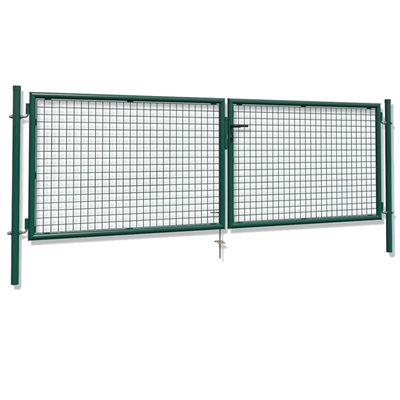 Picture of Double leaf gate, 115 x 400 cm, green