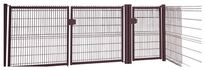 Picture of Single gate, 1000x1230 mm, brown