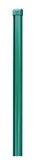Show details for Round post with edge, D48x2000 mm, green