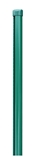 Show details for Round pole with edge D48x1700 mm, green