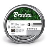 Show details for Bradas White Line Garden Hose 1/2" 20m Grey