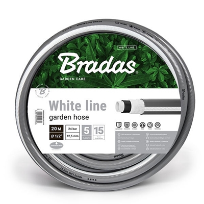 Picture of Bradas White Line Garden Hose 1/2" 20m Grey