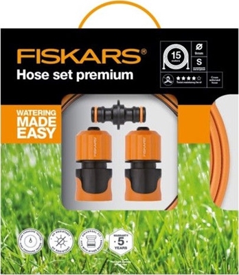 Picture of Fiskars Hose Set Premium Q4 9mm 3/8” 15m