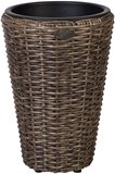 Show details for Home4you Flower Pot Wicker 28x40cm Dark Brown 35122