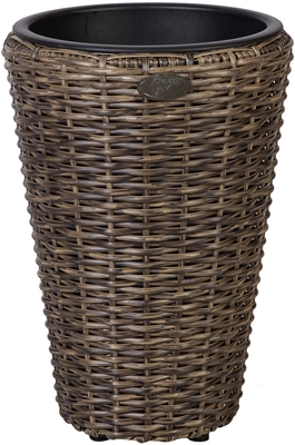 Picture of Home4you Flower Pot Wicker 28x40cm Dark Brown 35122