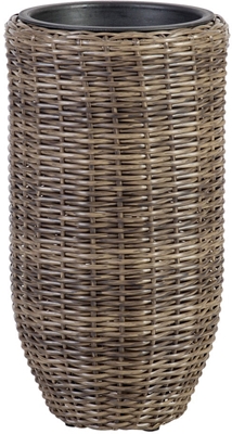 Picture of Home4you Flower Pot Wicker 28x51cm Dark Brown 35133