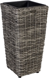 Show details for Home4you Flower Pot Wicker 28x60cm Gray 35114