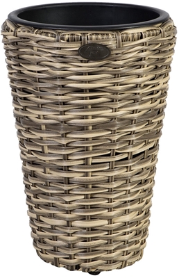 Picture of Home4you Flower Pot Wicker 28xH40cm Beige 35121