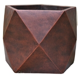 Show details for Home4you Flowerpot Cubo-1 D55xH45cm Bronze