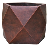 Show details for Home4you Flowerpot Cubo-2 D38xH30cm Bronze