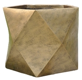 Show details for Home4you Flowerpot Cubo-3 D25xH20cm Antique Gold