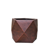 Show details for Home4you Flowerpot Cubo-3 D25xH20cm Bronze