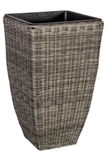 Show details for Home4you Flowerpot Wicker 30x30x51cm Grey