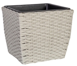 Show details for Home4you Flowerpot Wicker D21x21x18cm Grey