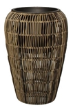 Show details for Home4you Flowerpot Wicker D26x38cm Brown