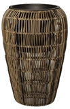 Show details for Home4you Flowerpot Wicker D45x70cm Grey