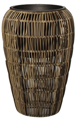 Picture of Home4you Flowerpot Wicker D45x70cm Grey