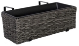 Show details for Home4you Wicker 60x19xH18cm Gray