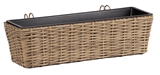 Show details for Home4you Wicker Balcony Flower Box Beige