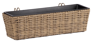 Picture of Home4you Wicker Balcony Flower Box Beige