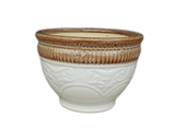 Show details for Ceramic flower pot, 23x18cm, white