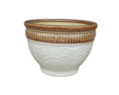 Picture of Ceramic flower pot, 23x18cm, white