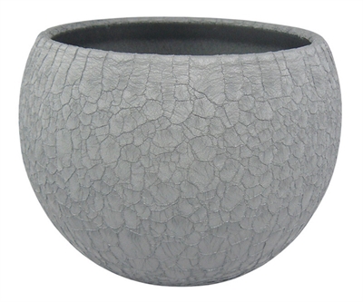 Picture of Ceramic flower pot Lizard, Ø17, 12cm, Grey