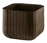 Show details for Keter Cube Planter L Brown