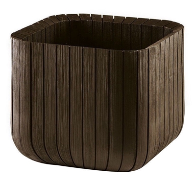 Picture of Keter Cube Planter L Brown