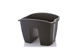 Show details for PACKED FLOWER POT 14021 DARK GRAY (PROSPERPLAST)