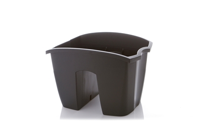 Picture of PACKED FLOWER POT 14021 DARK GRAY (PROSPERPLAST)