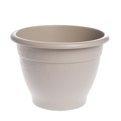 Picture of Plastic flower pot Plasticotto Compana, 22x18cm, cream color
