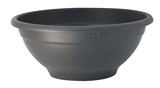 Show details for POT FLOWER BOWL 30X14 CM DARK GRAY (PLASTICOTTO)