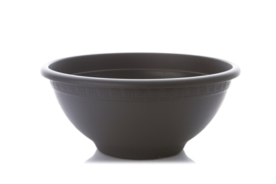 Picture of POT FLOWER BOWL 40X19 CM DARK GRAY (PLASTICOTTO)