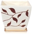 Picture of Polnix Deco 13 x 10cm Square Flowerpot with Decor