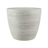 Show details for FLOWER POT 302 15CM WHITE AGED