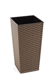 Show details for Flowerpot Finezja Rattan, 30x30x57cm, brown