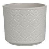 Show details for FLOWER POT FLORA 998 12CM CREAM