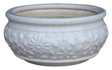 Show details for Flower pot, ceramic 11x20cm, white