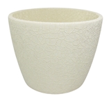 Show details for Flower pot, ceramic 15x17cm, cream colors