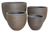 Show details for FLOWER POT LT13793-4S P96 D30 H25 BROWN