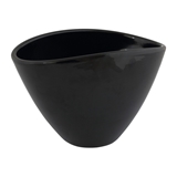 Show details for FLOWER POT OVAL 405 20 CM BLACK