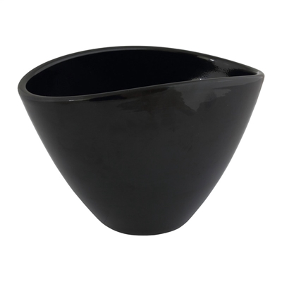 Picture of FLOWER POT OVAL 405 20 CM BLACK