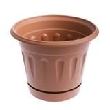 Show details for Flower pot Primavera UDP22 Uniplastex, light brown